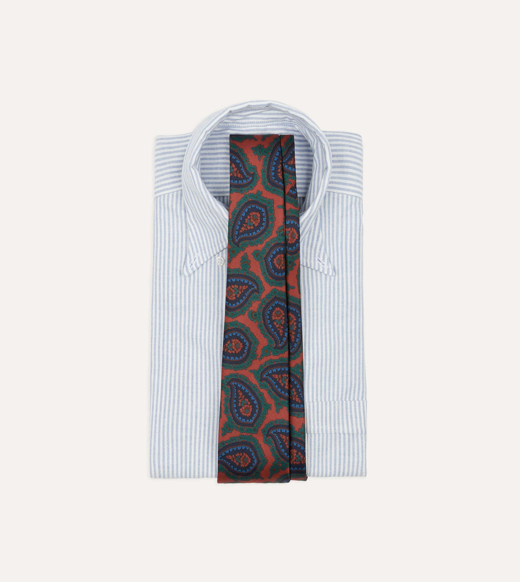 Paisley Madder Silk Braces in Red – Budd London