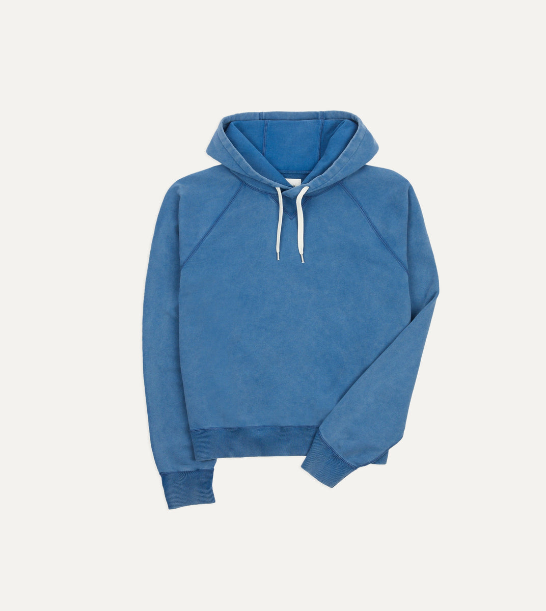 Indigo Cotton Hooded Sweatshirt – Drakes