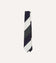 White, Navy and Grey Wide Stripe Repp Silk Tipped Tie