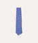 Blue Hexagon Tile Print Silk Self-Tipped Tie