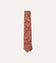 Red Paisley Print Silk Self Tipped Tie