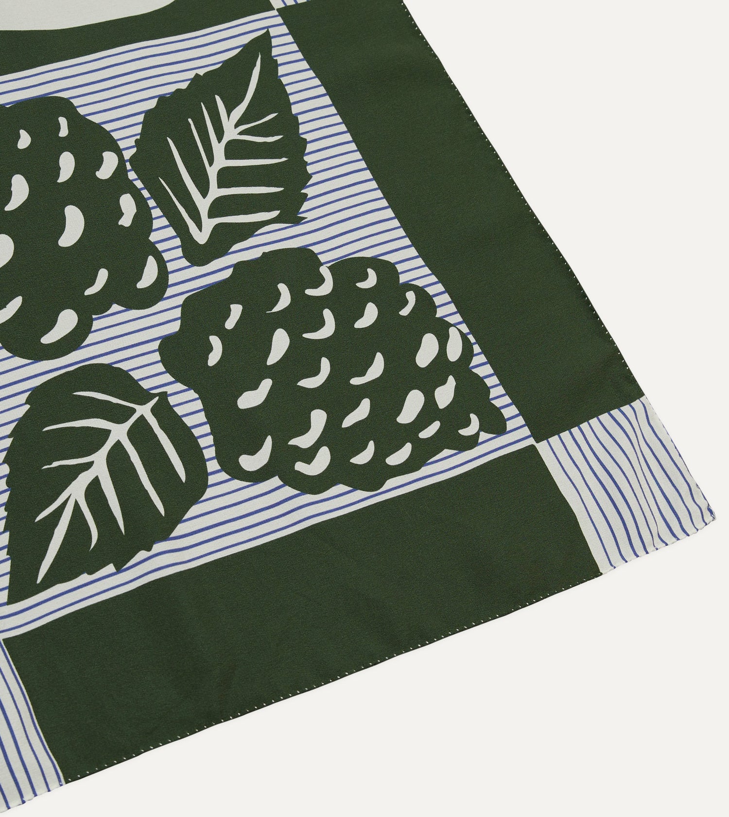 St. JOHN by Drake's Green Orchard Print Silk Bandana