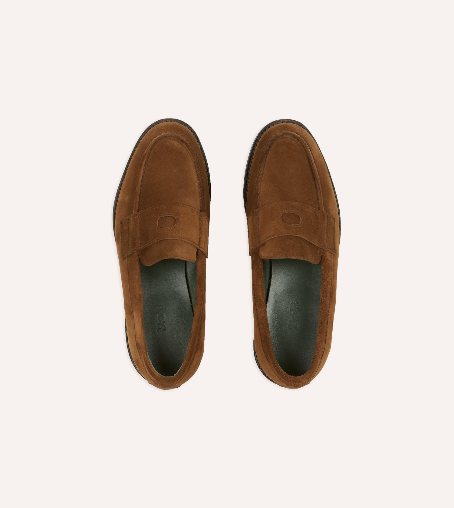 Snuff Suede Charles Goodyear Welted Penny Loafer