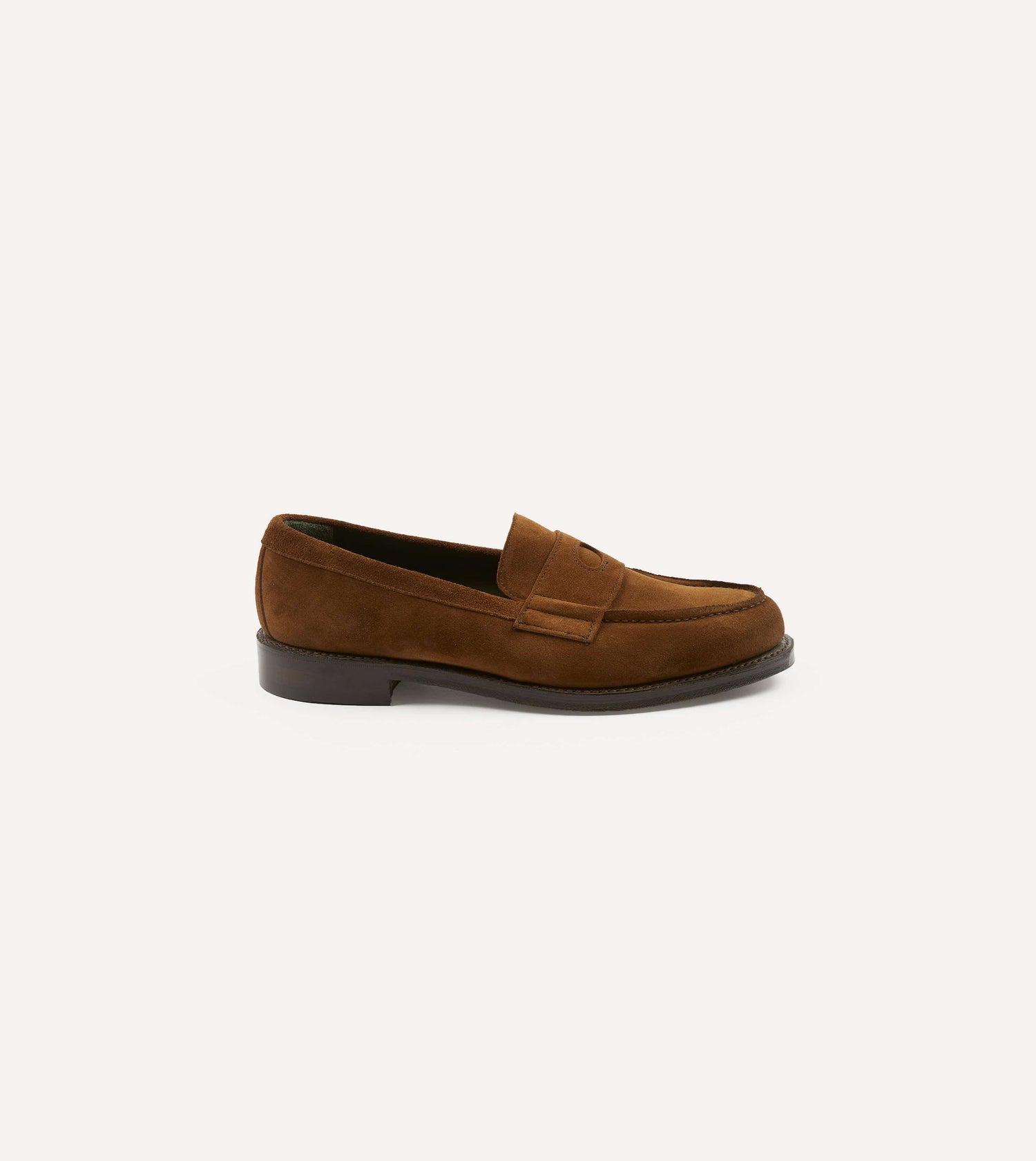 Snuff Suede Charles Goodyear Welted Penny Loafer