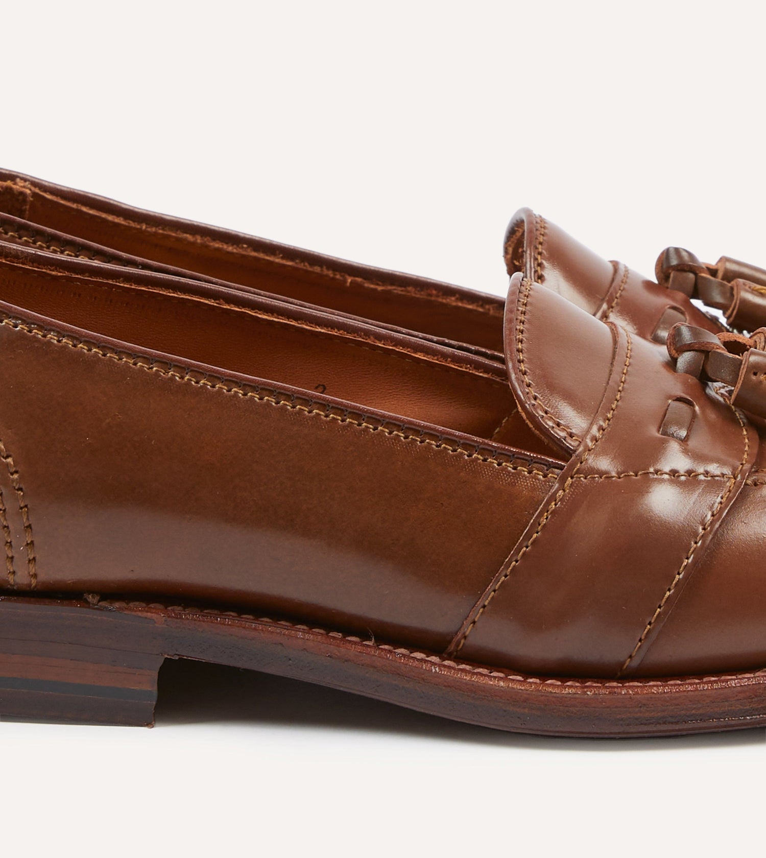 Alden for Drake's Whiskey Cordovan Tassel Loafer