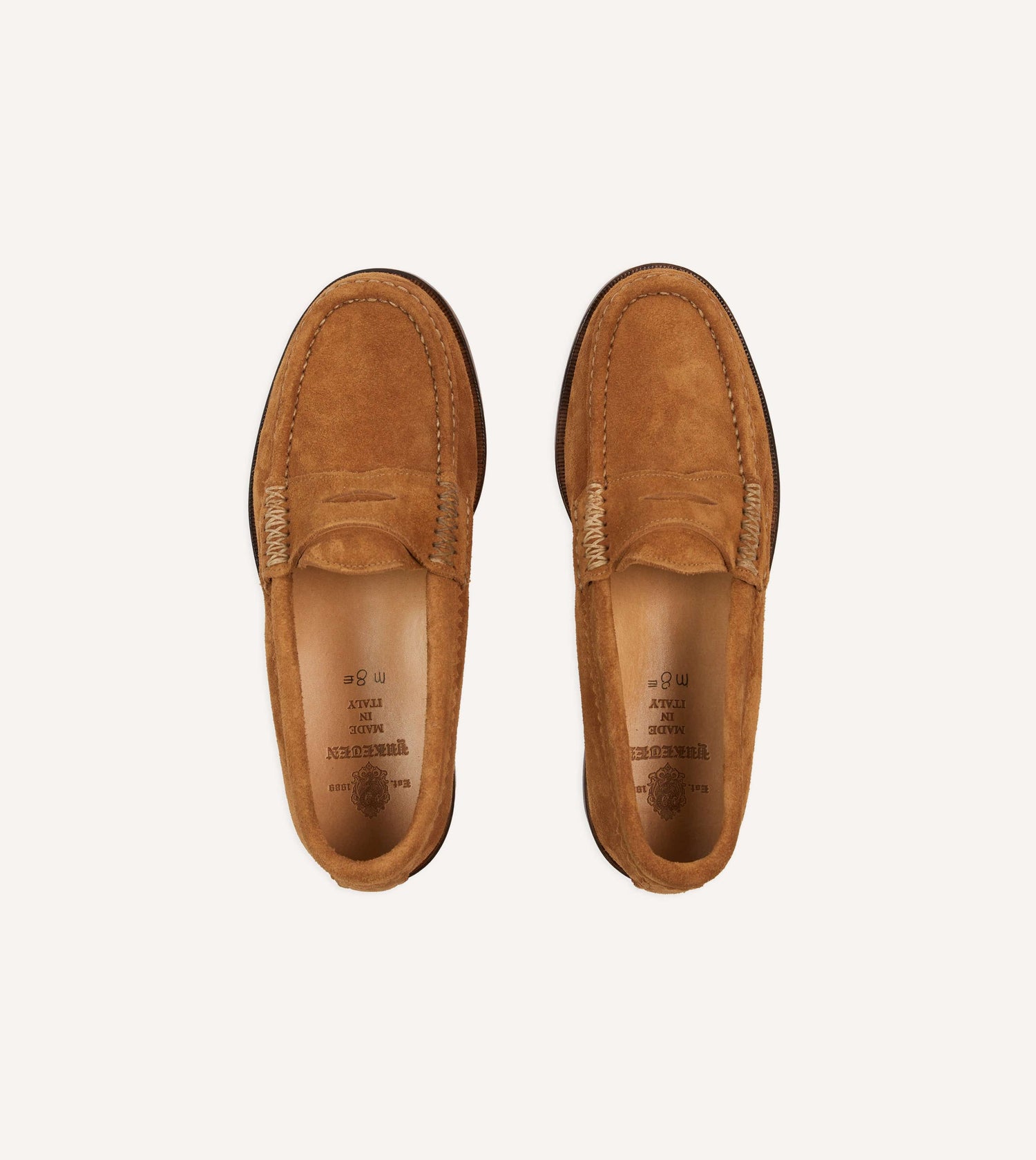 Yuketen Brown Leather Rob’s Loafer