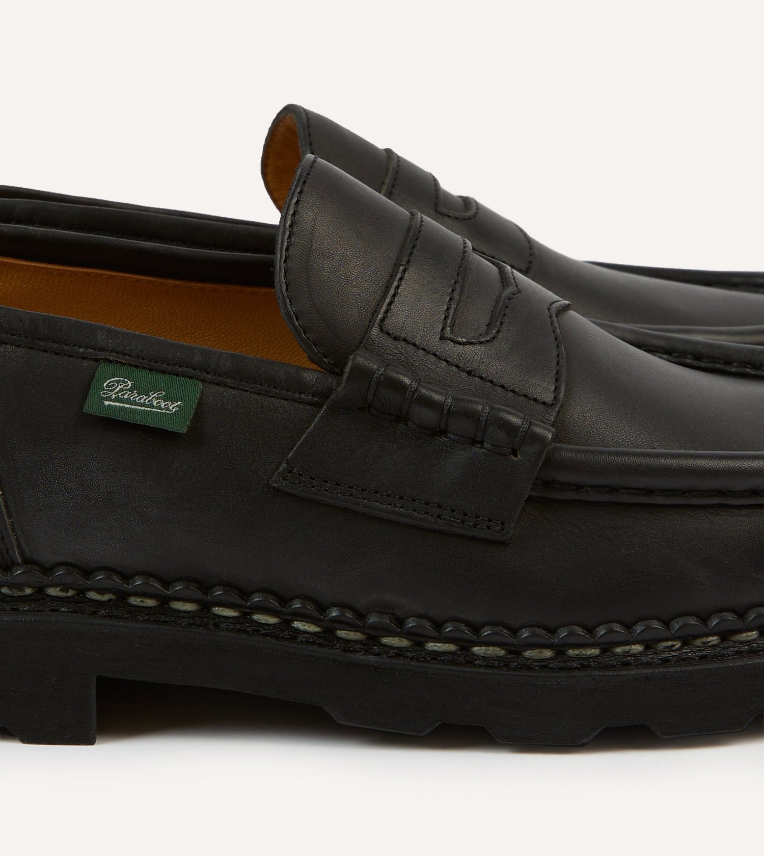 Paraboot Reims Black Leather Loafer