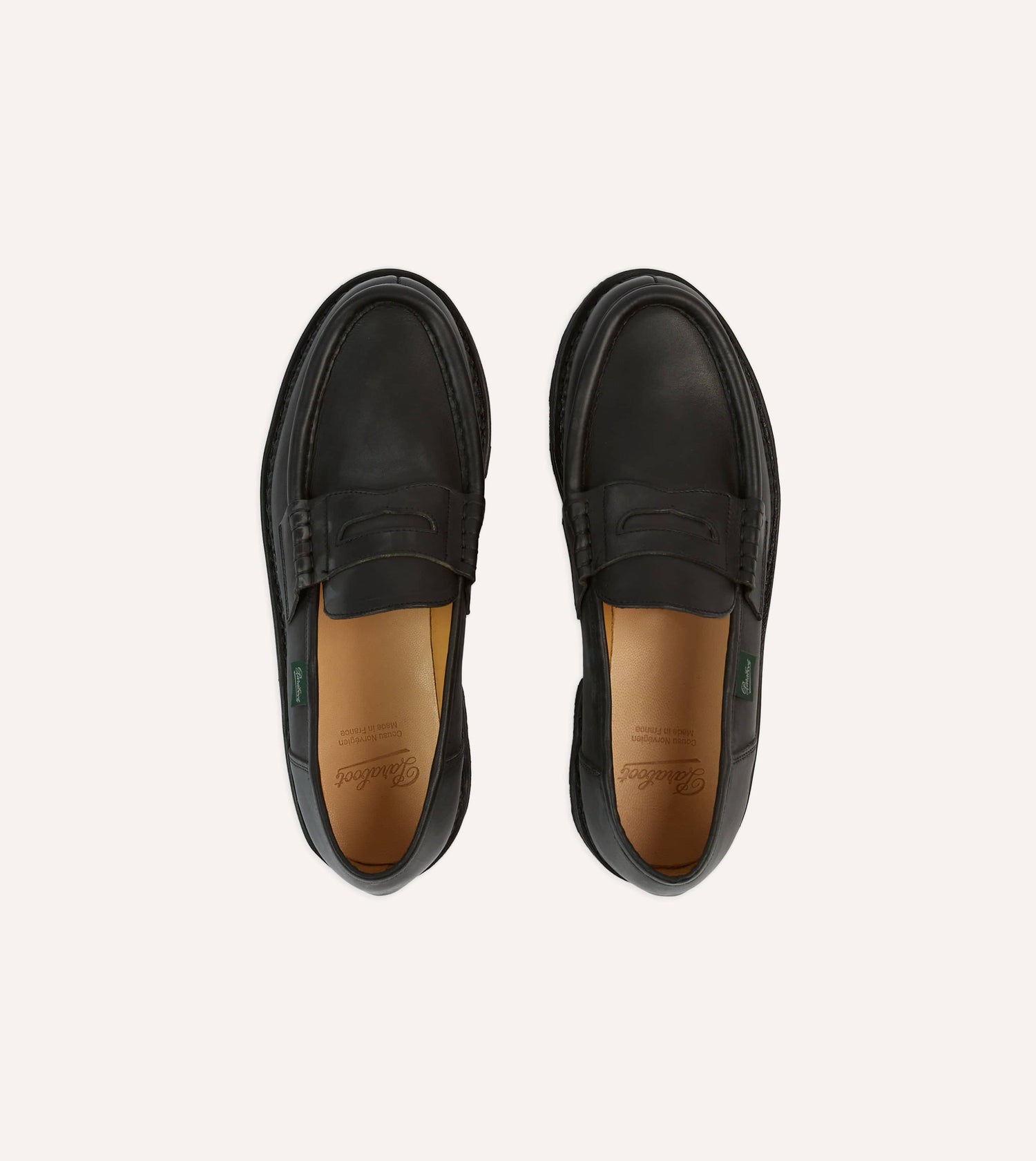 Paraboot Reims Black Leather Loafer