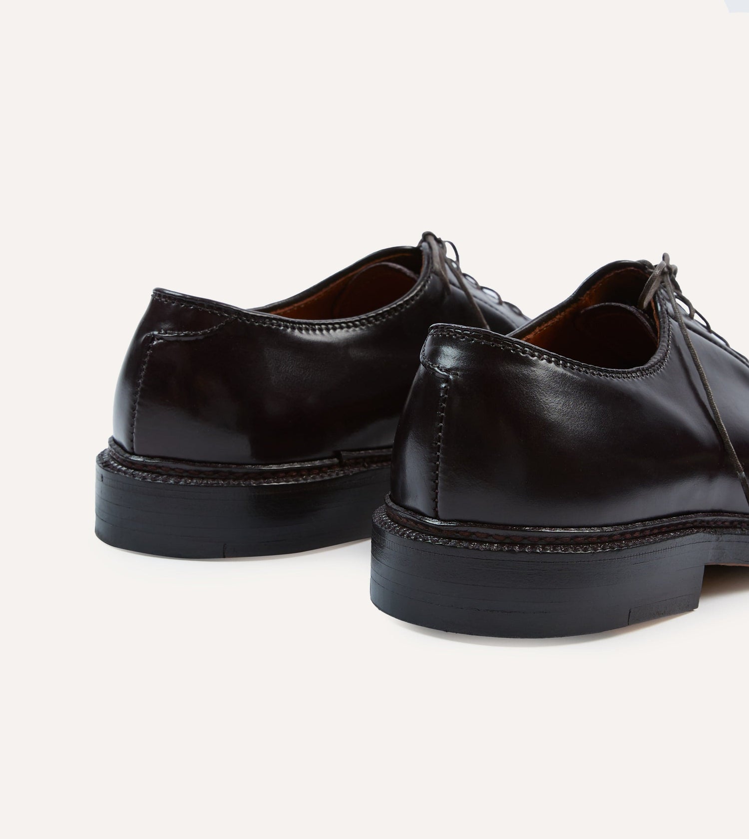 Alden Black Cordovan Plain Toe Blucher