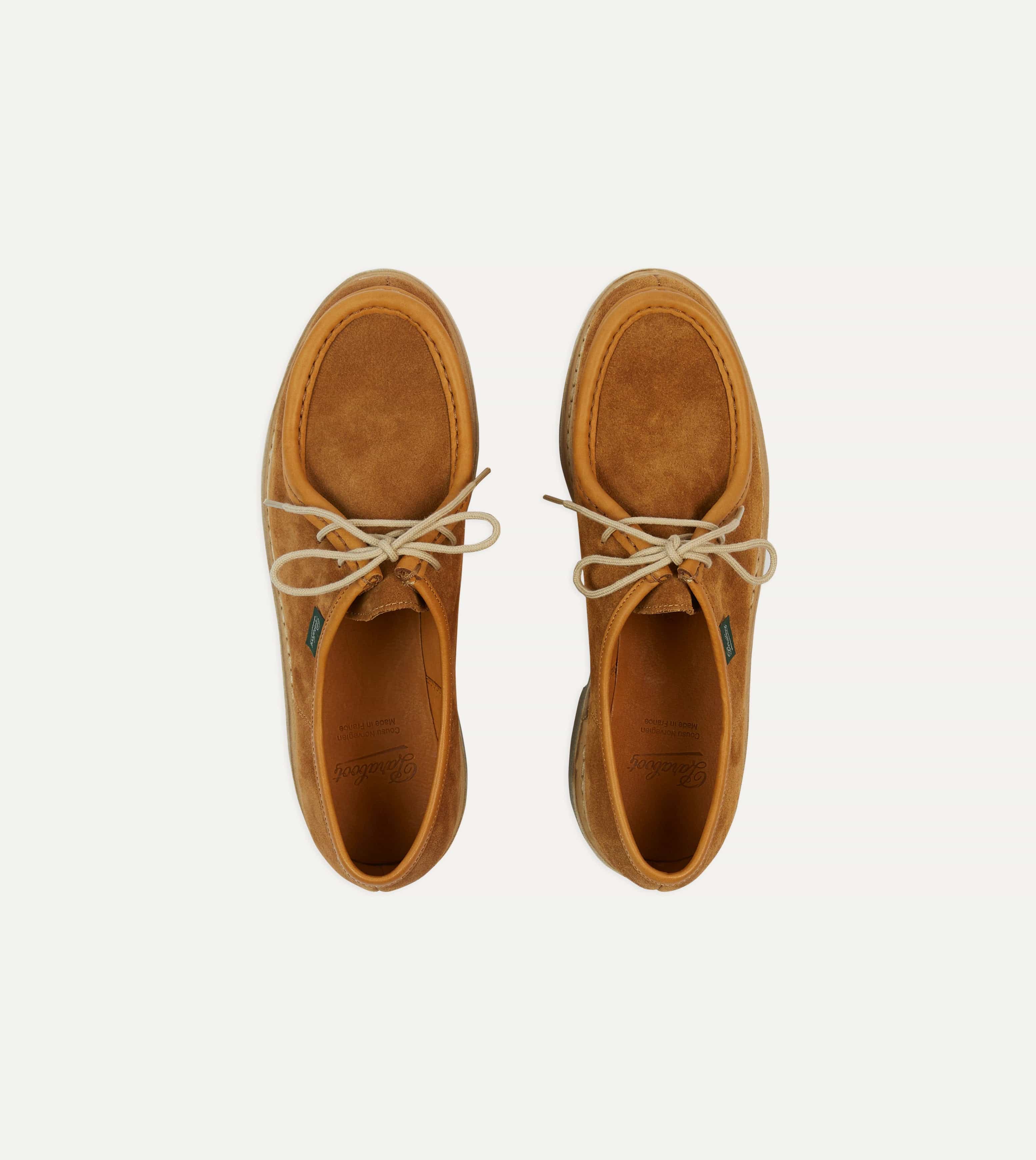 Paraboot Micka Whiskey Suede Derby Shoe – Drakes