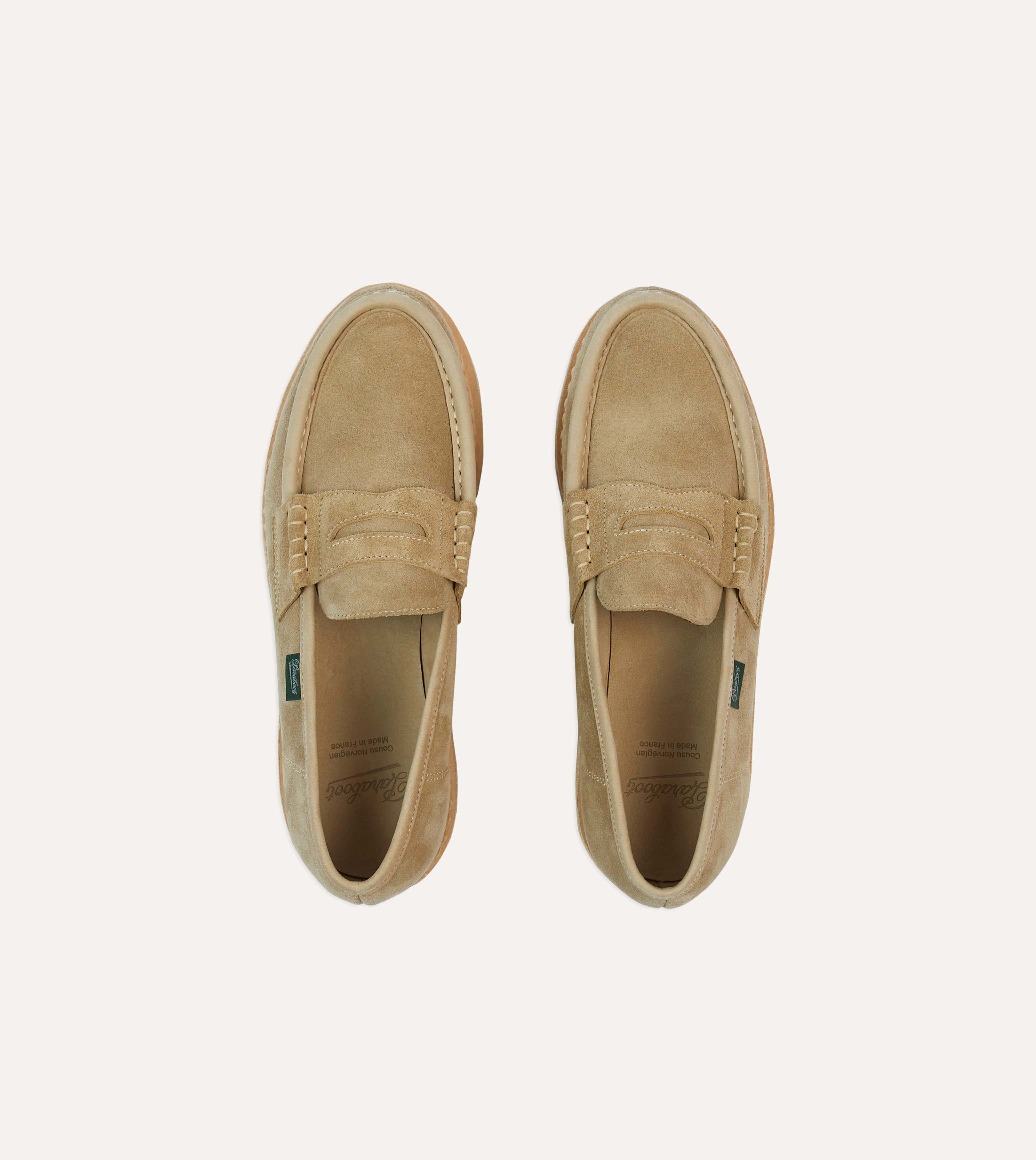 Paraboot Nantes Sand Suede Loafer – Drakes