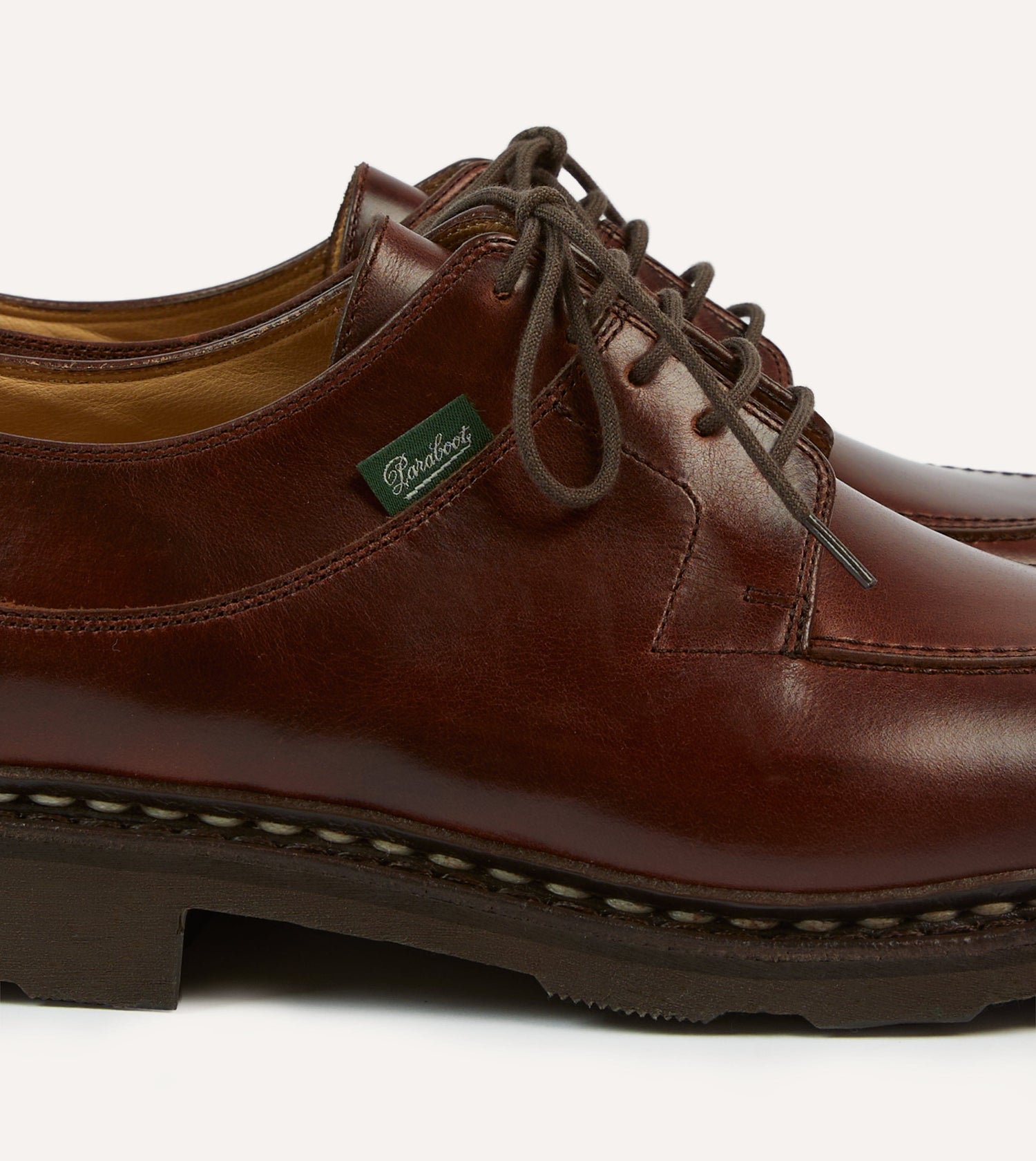 Paraboot Avignon Brown Leather Derby Shoe