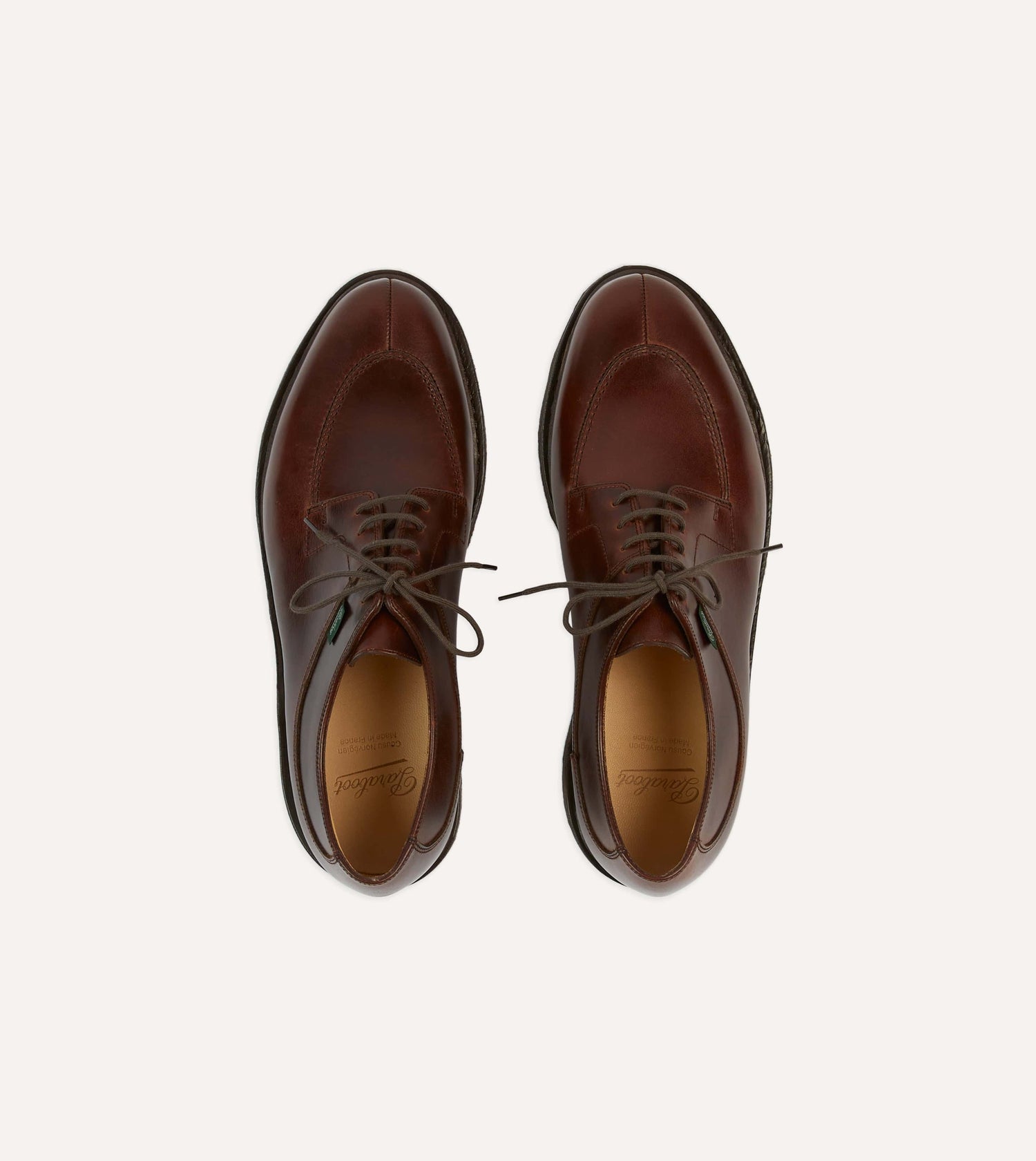 Paraboot Avignon Brown Leather Derby Shoe