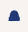 Royal Blue Lambswool Ribbed Knit Cap