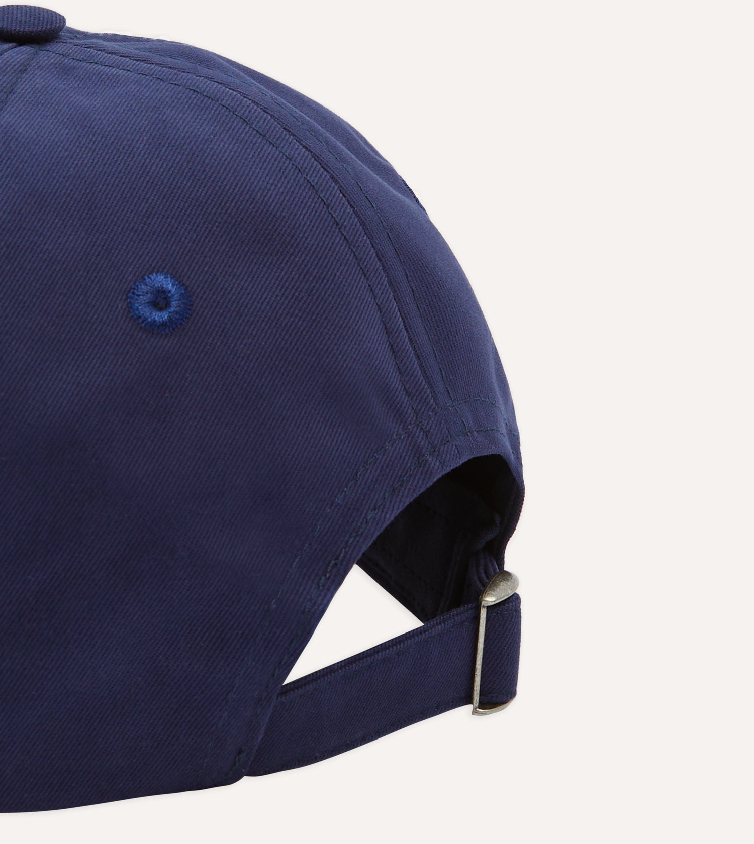 Navy Pigeon Flag Emblem Cotton Twill Baseball Cap