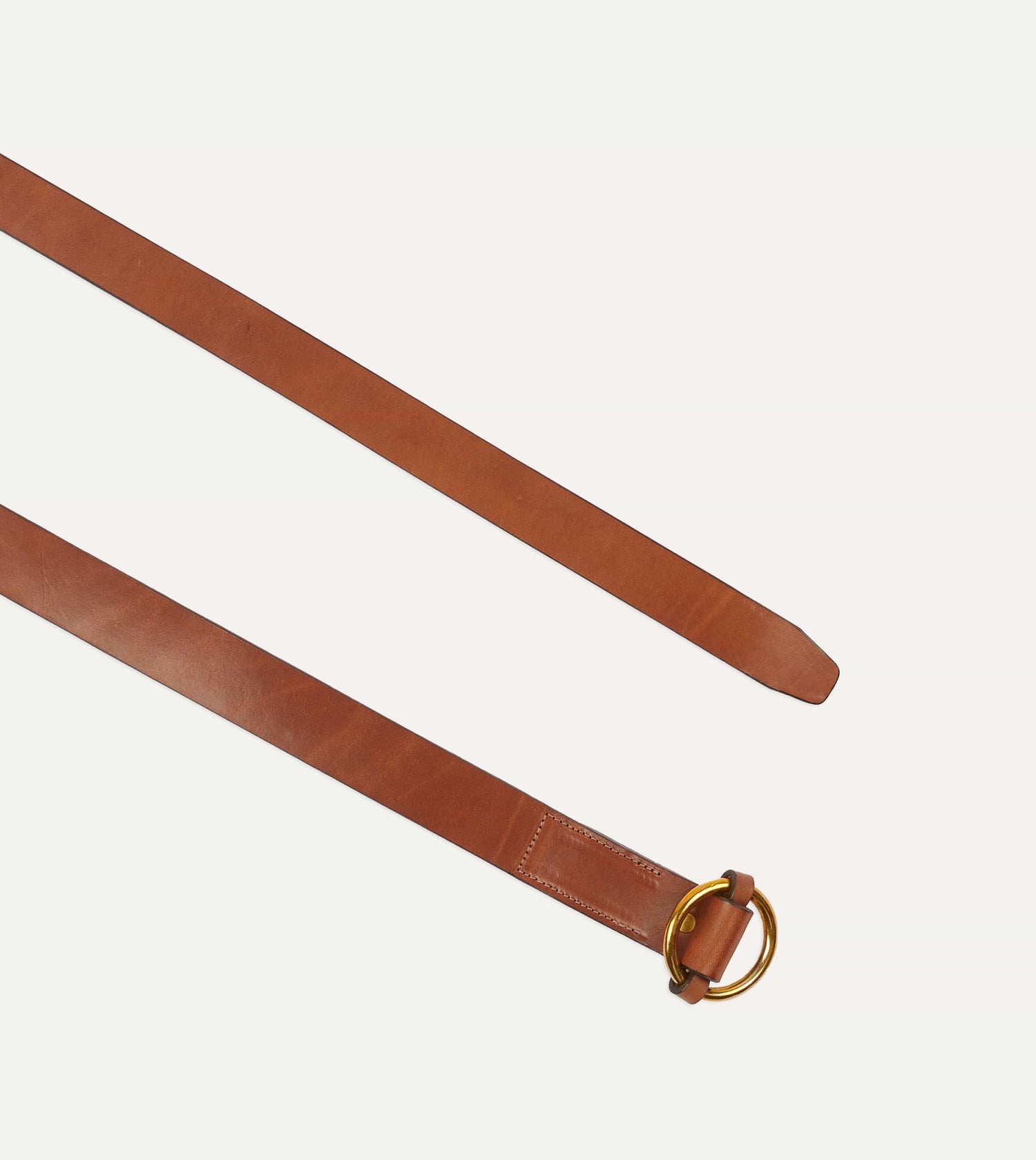 Yuketen Brown Ring Leather Belt