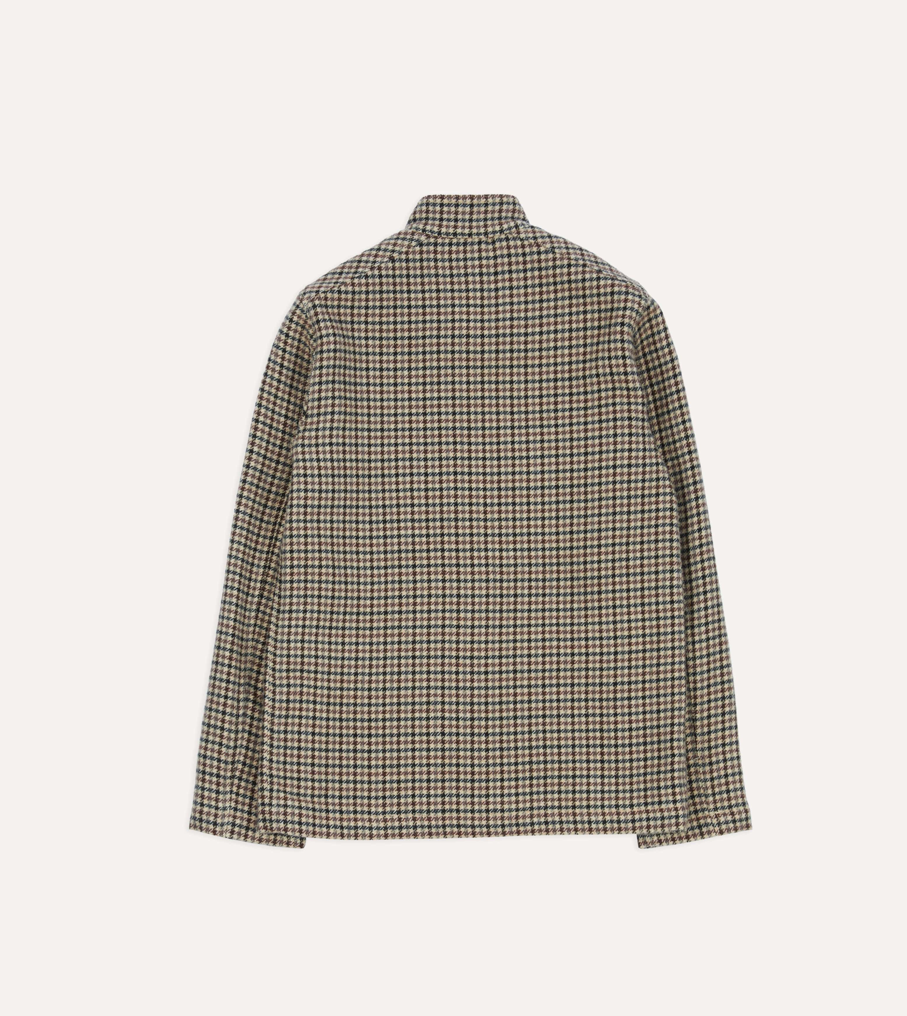 Shepherd Check Tweed Five-Pocket Artist Chore Jacket – Drakes