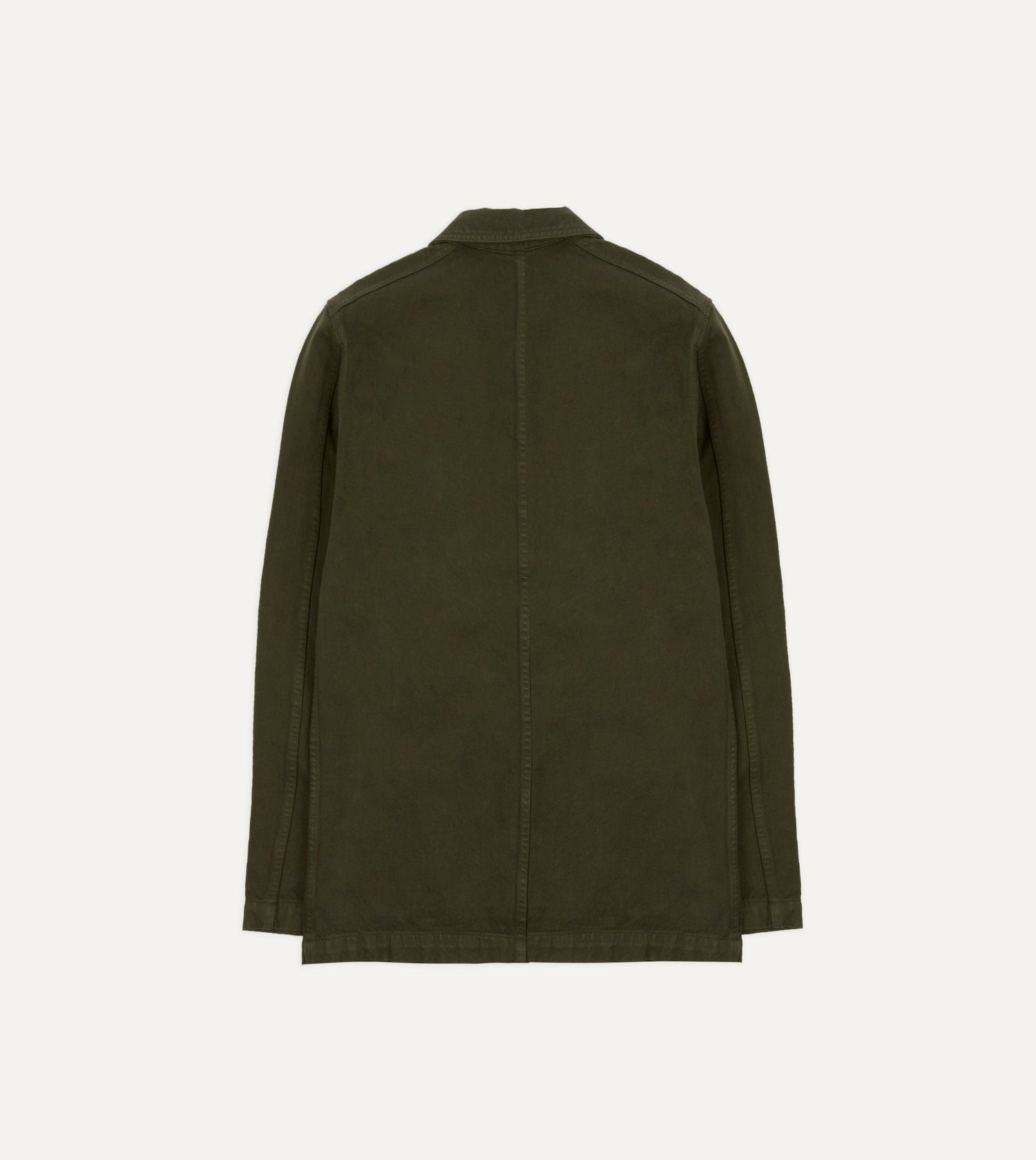 Green Heavy Twill Cotton Five-Pocket Chore Jacket