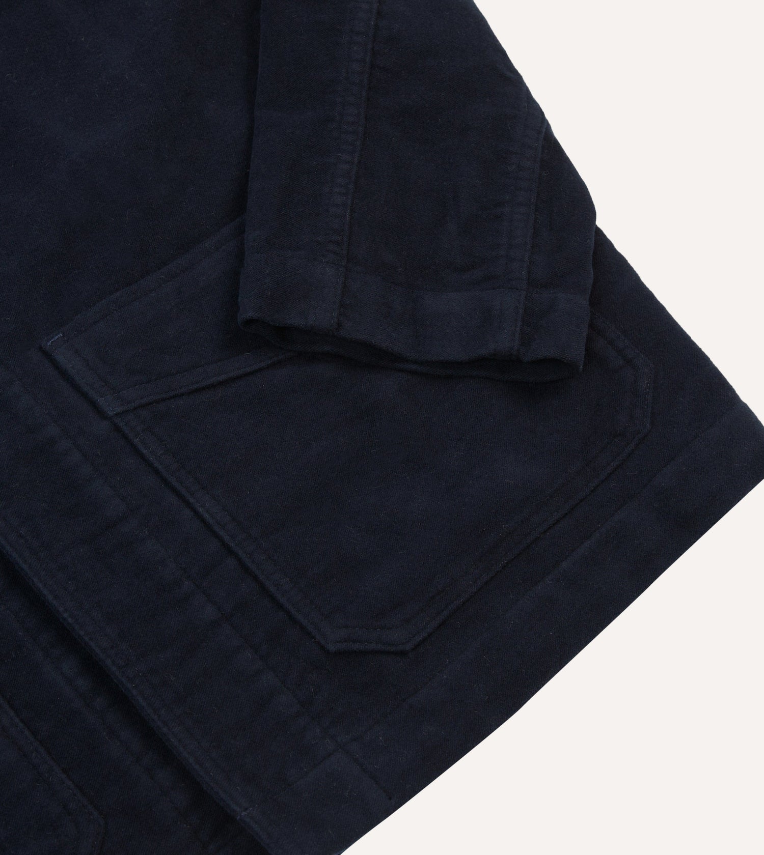 St. JOHN by Drake's Navy Moleskin Five-Pocket Chore Jacket