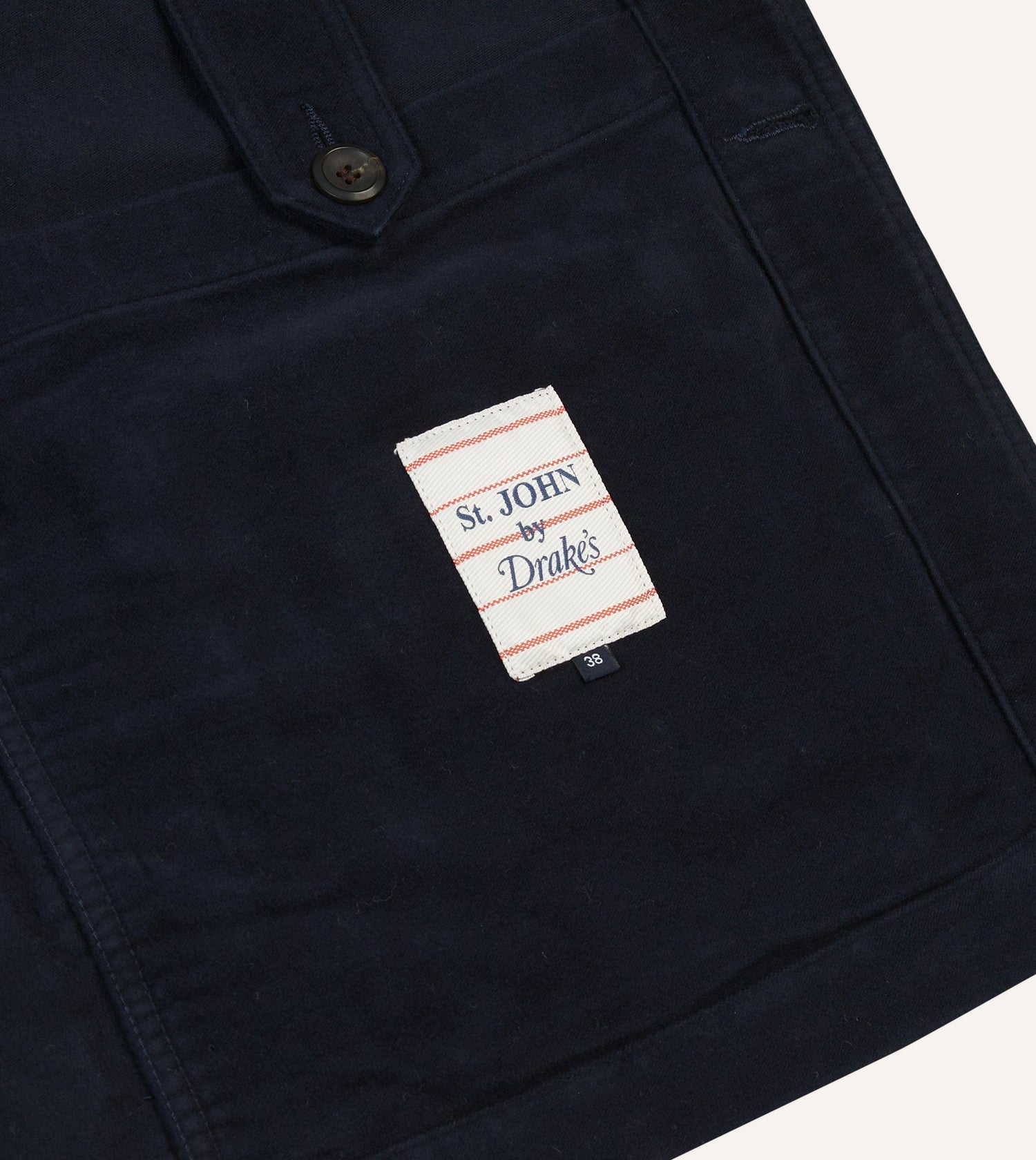 St. JOHN by Drake's Navy Moleskin Five-Pocket Chore Jacket