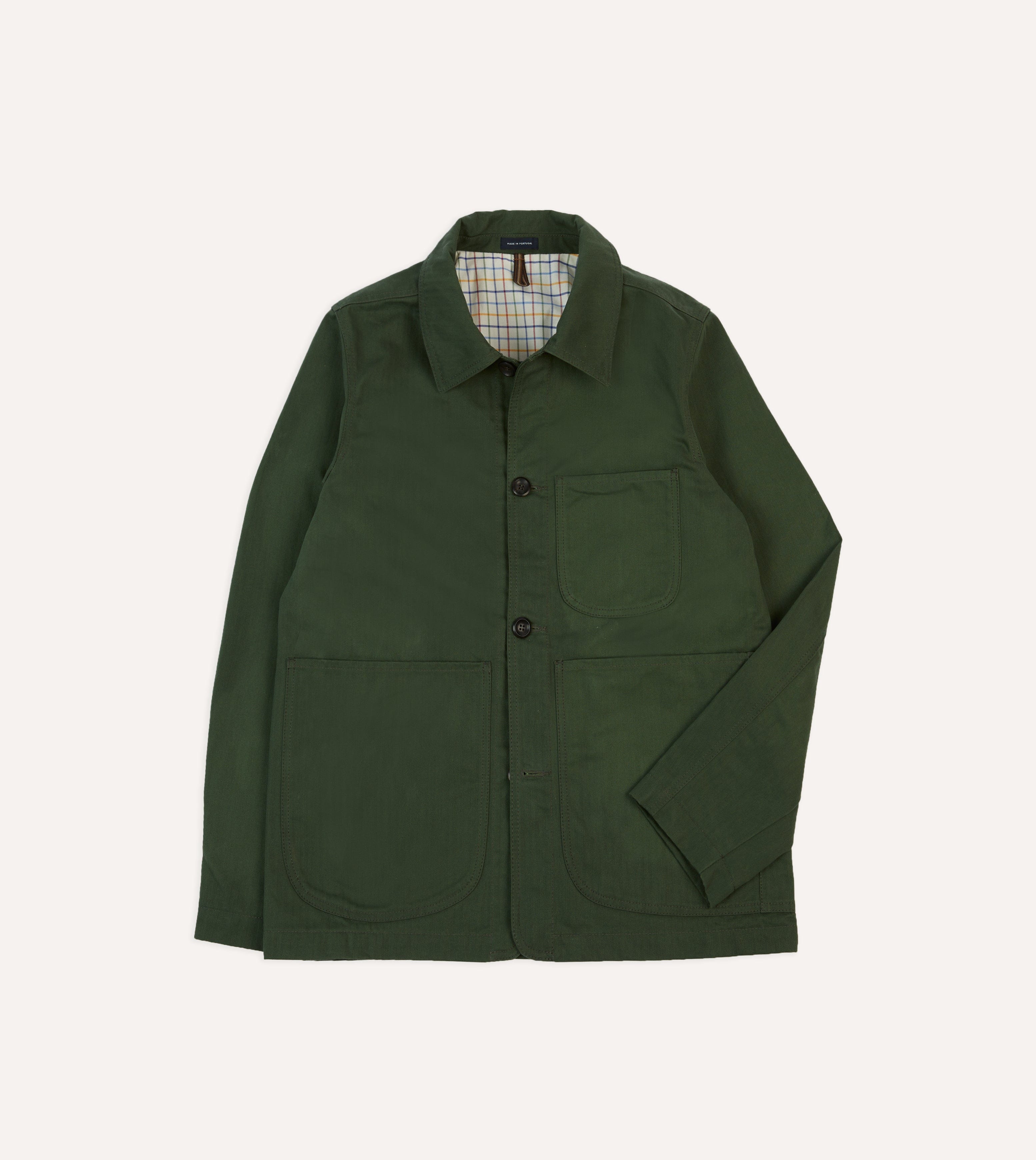 Chore jacket in brushed lambswool hotsell