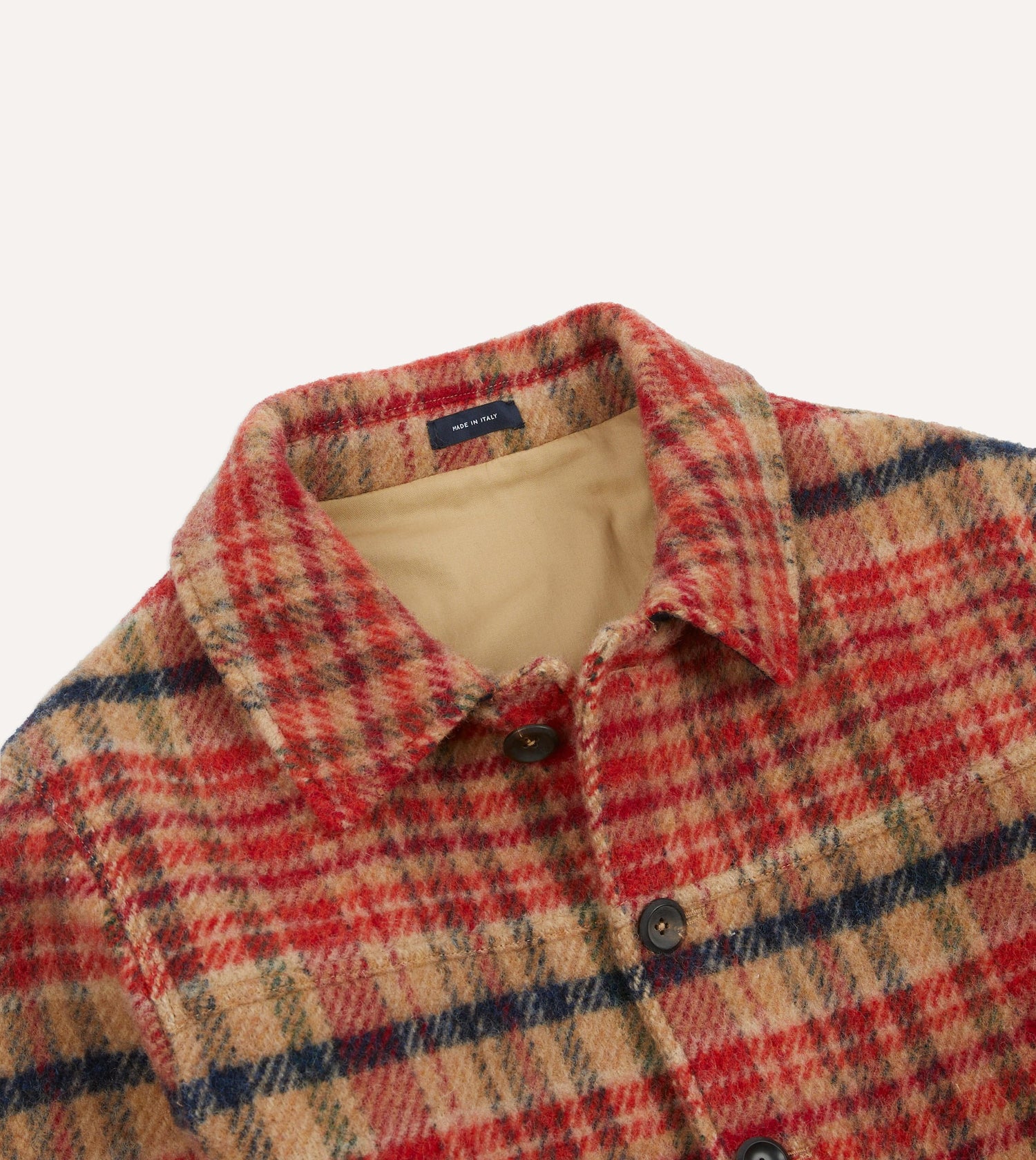 Red Check Wool Donkey Chore Jacket