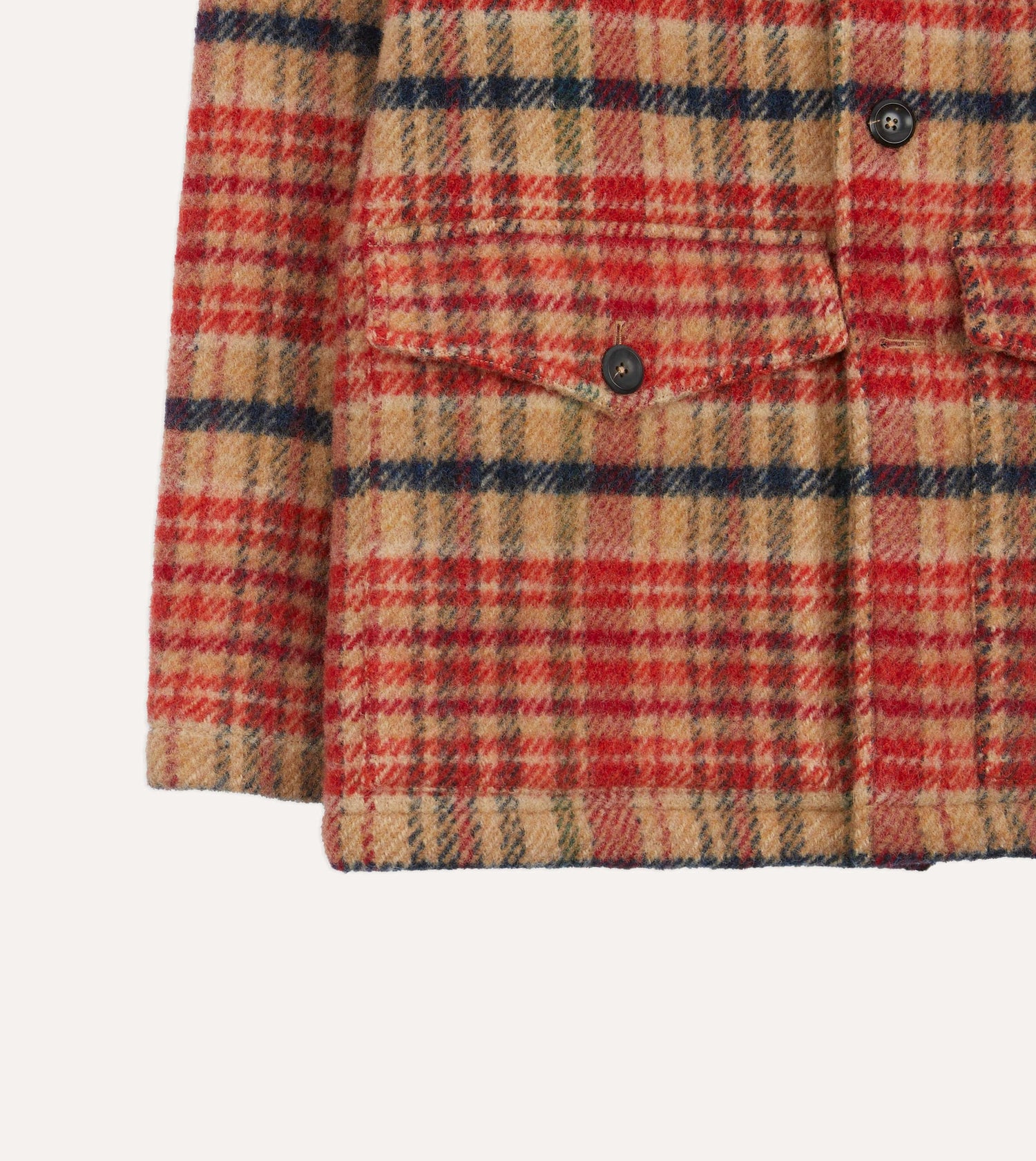 Red Check Wool Donkey Chore Jacket