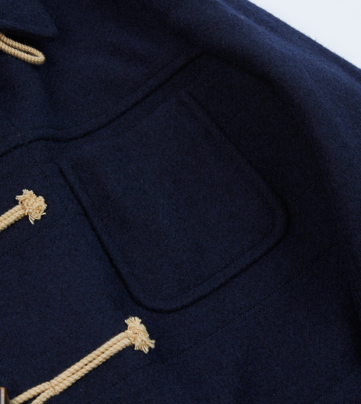 Navy Wool Duffle Coat