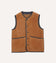 Tan Suede Shearling Vest