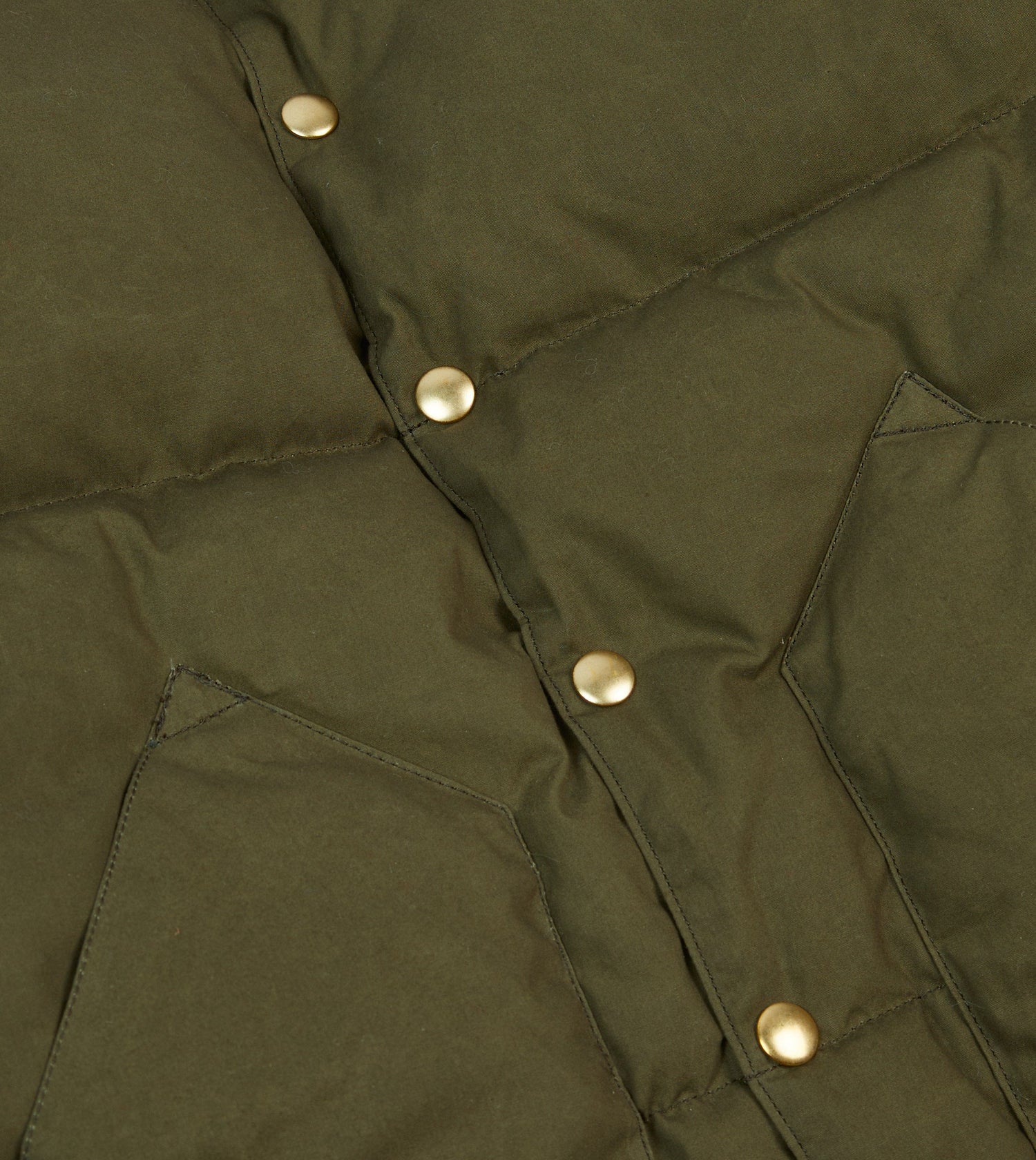 Rocky Mountain Featherbed for Drake's Olive Waxed Cotton Christy Down Jacket