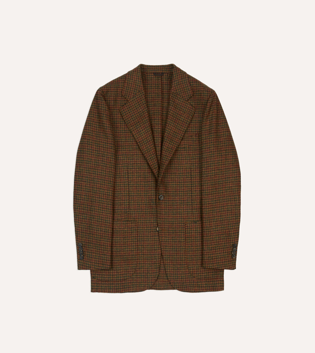 Brown Gun Club Check Tweed Blazer – Drakes