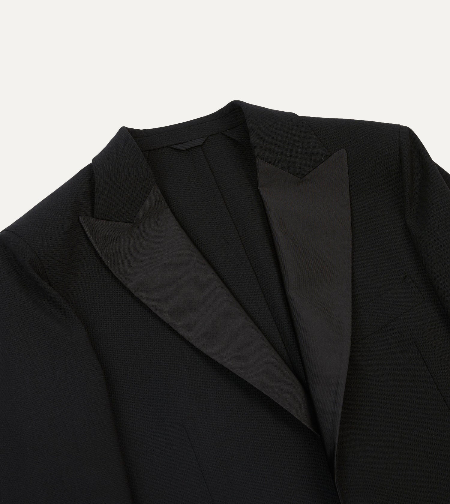 Black Tropical Wool Dinner Jacket