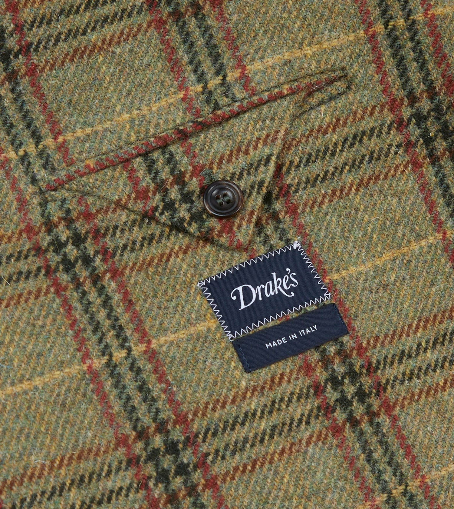 Olive Check Tweed Blazer