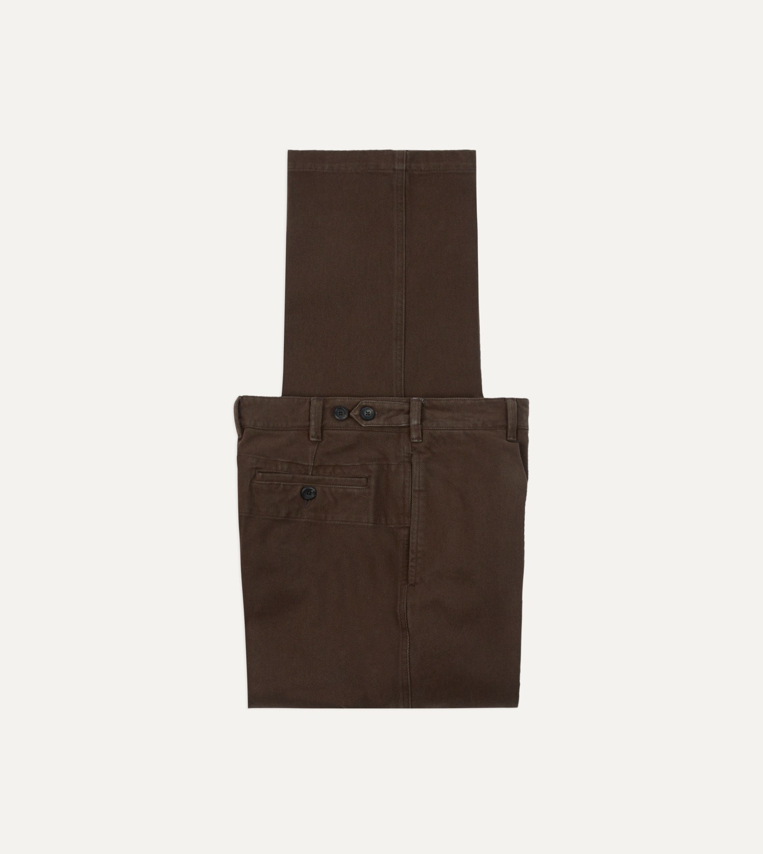 Brown Heavy Cotton Twill Games Trousers