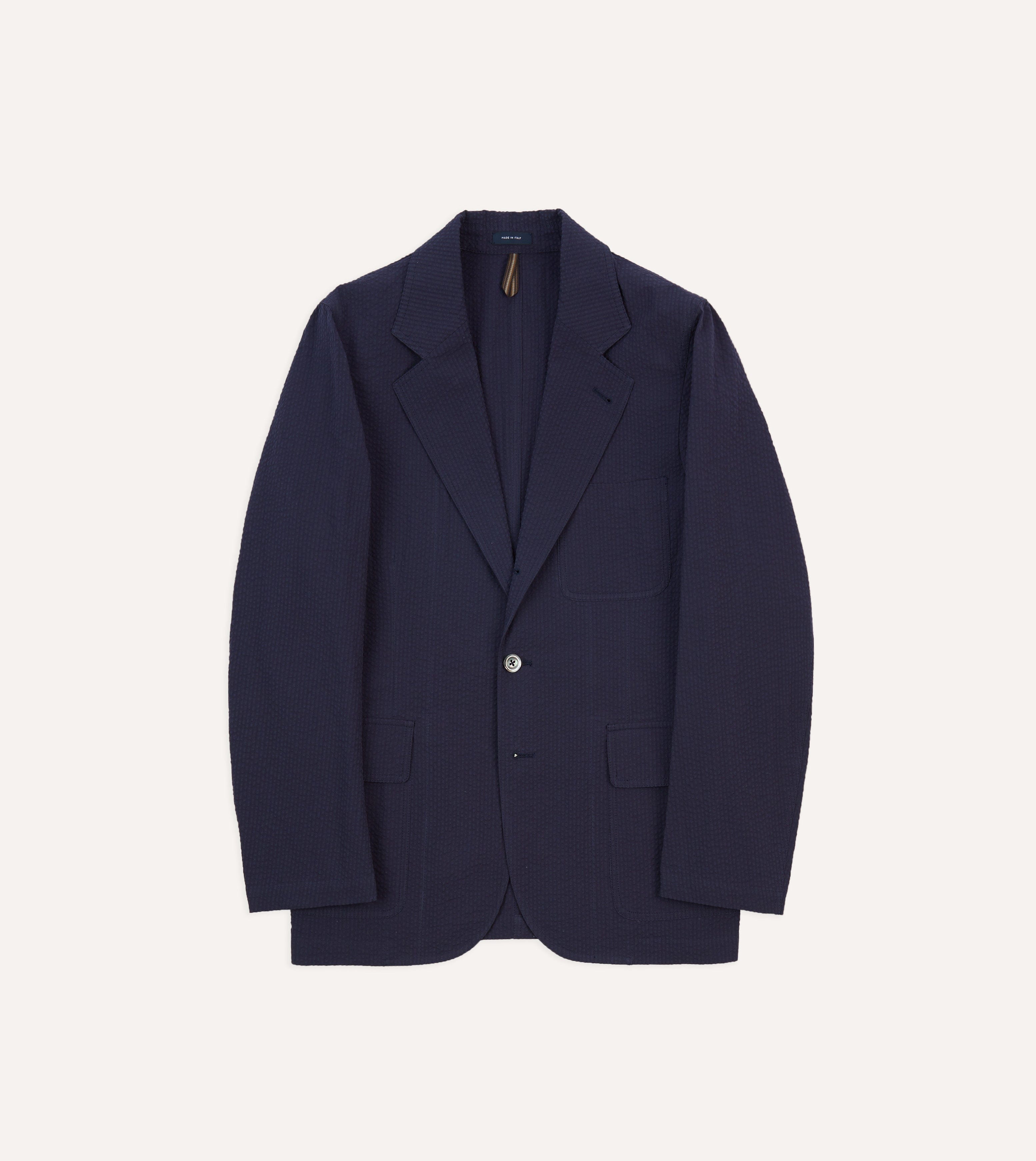 Navy Seersucker Games Blazer Mk. I – Drakes