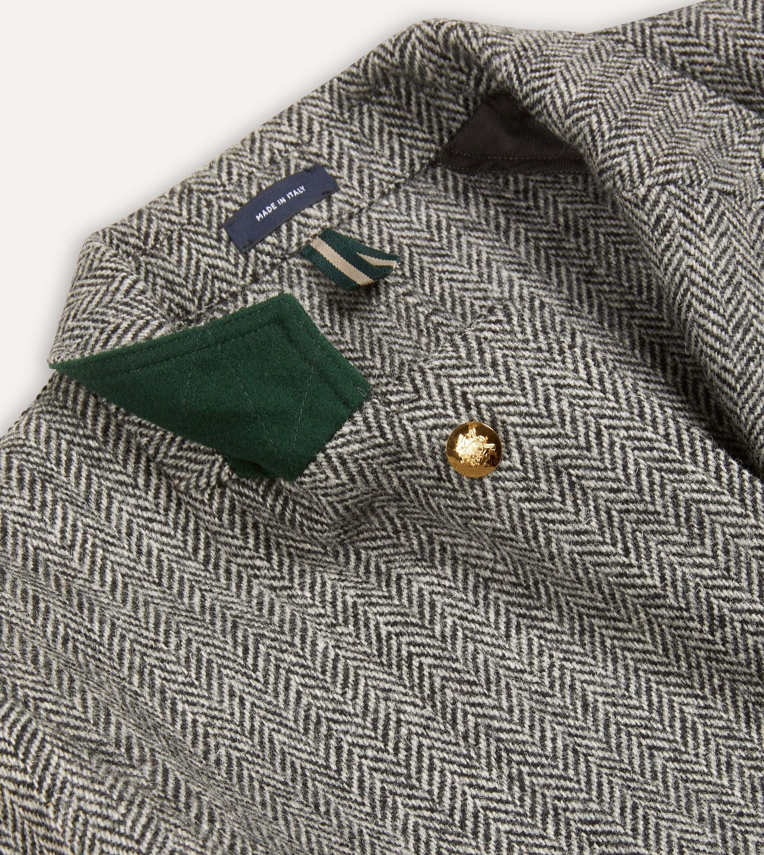 Grey Herringbone Harris Tweed Games Blazer Mk. VII