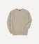 Putty Brushed Cable Knit Shetland Crew Neck Jumper