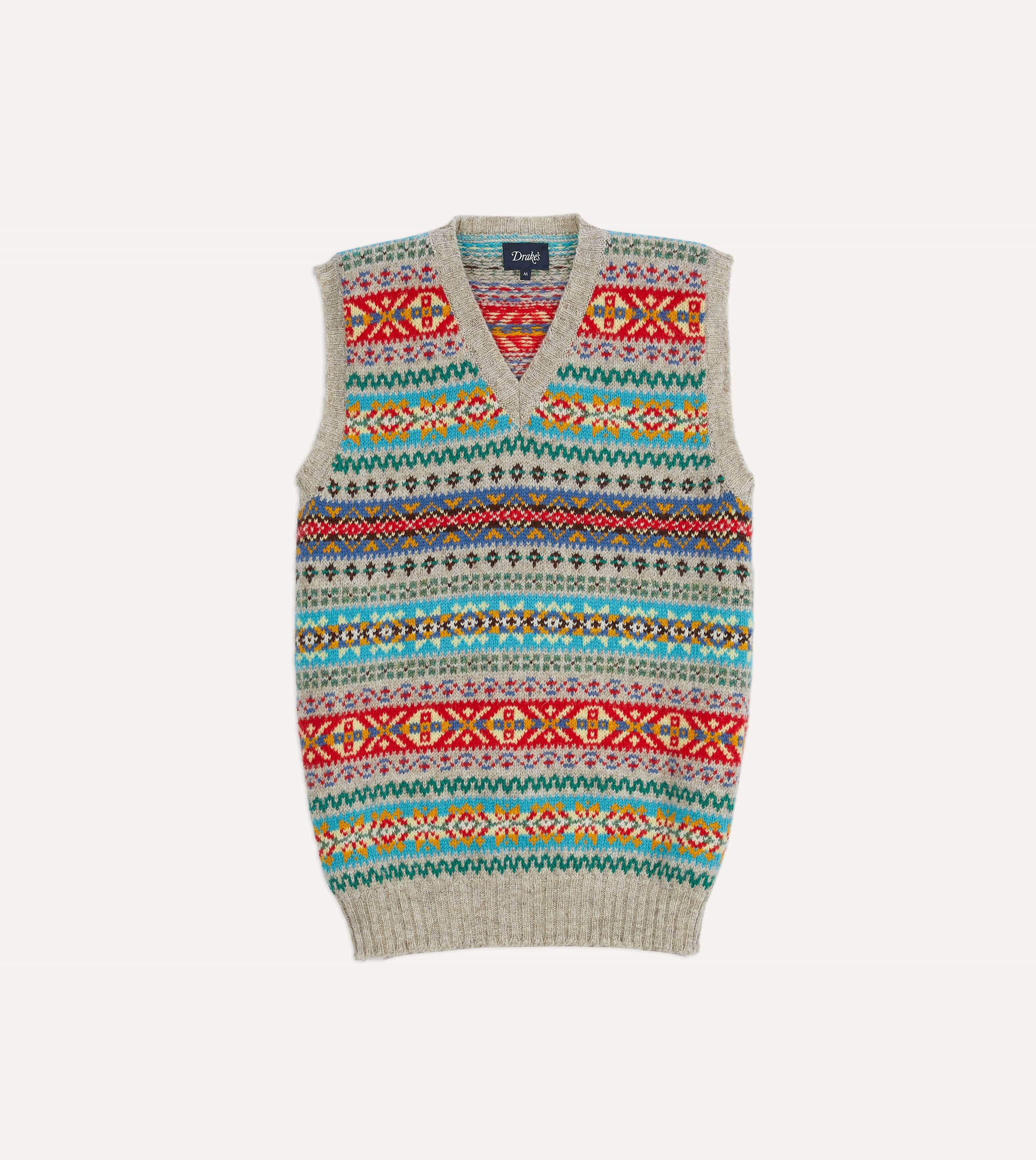 Fair isle sleeveless jumper best sale