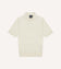 Ecru Knitted Linen-Cotton Short-Sleeve Polo Shirt