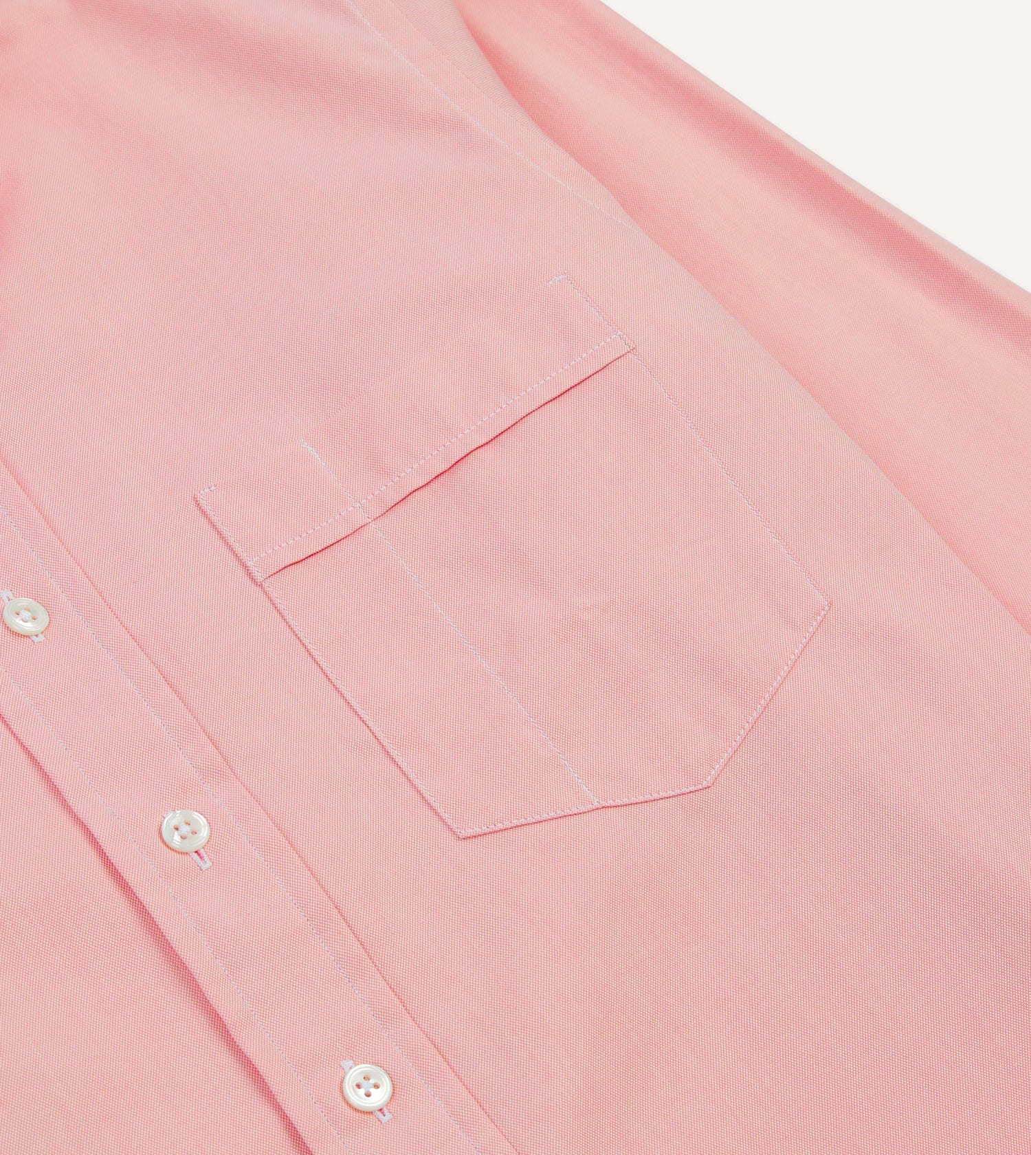 Pink Pinpoint Oxford Cotton Cloth Button-Down Shirt