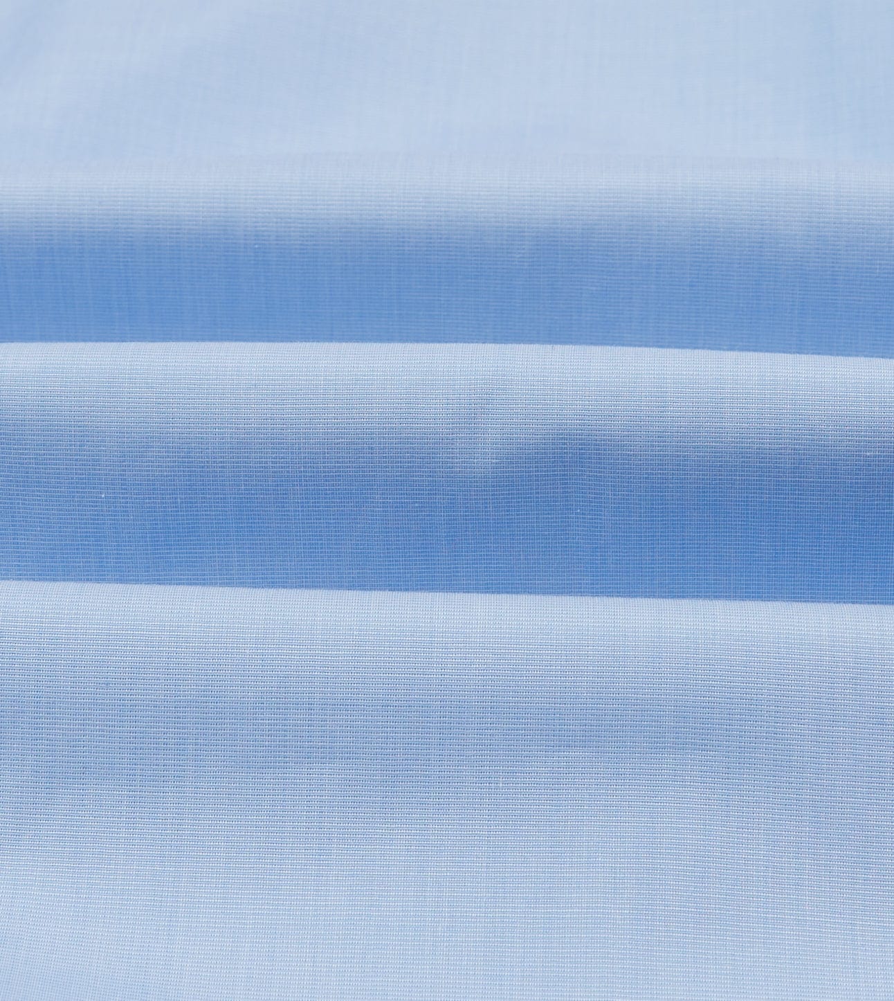 Sky Blue Cotton Spread Collar End-on-End Poplin Shirt