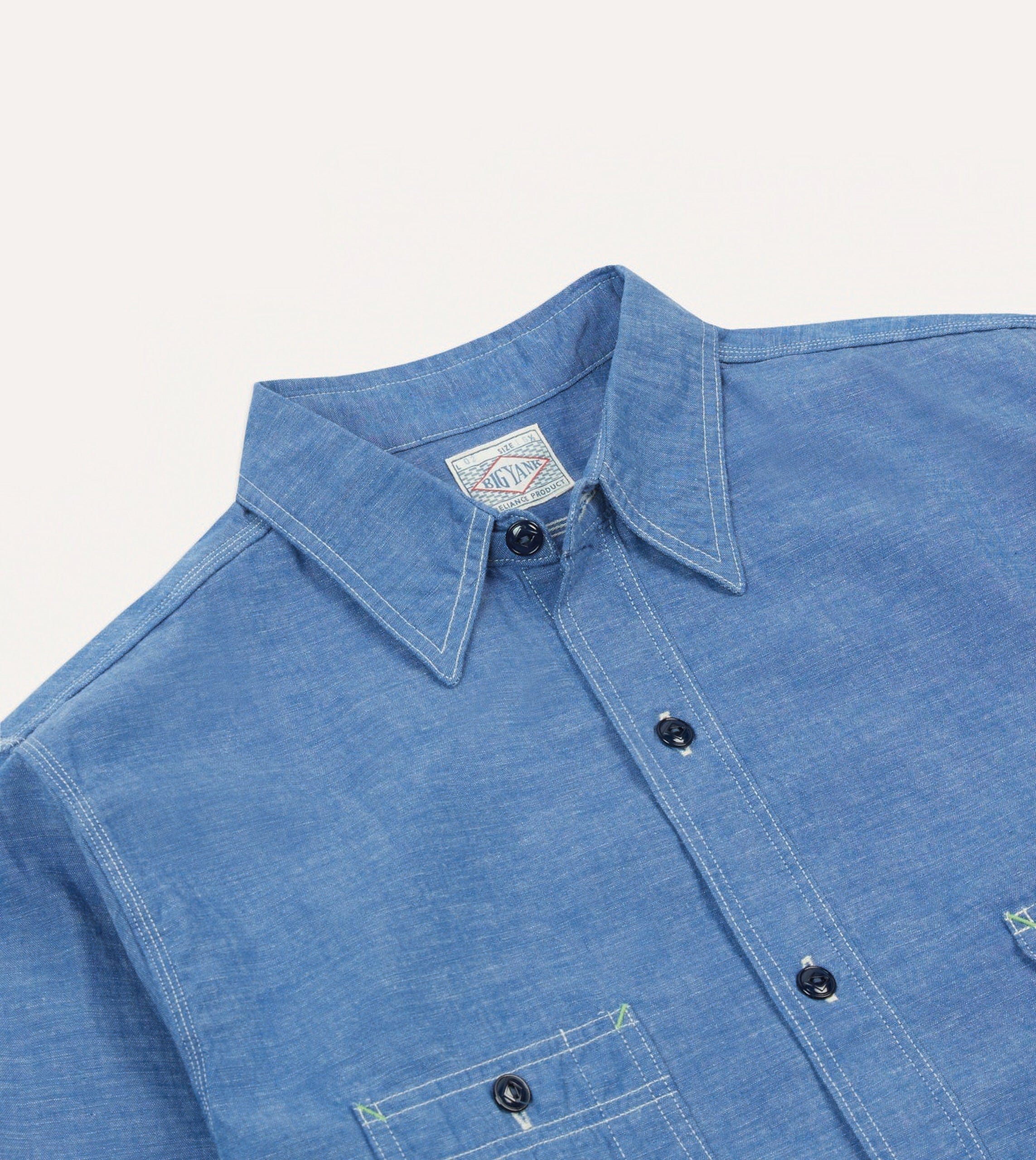 Big Yank '1935' Blue Chambray Shirt – Drakes