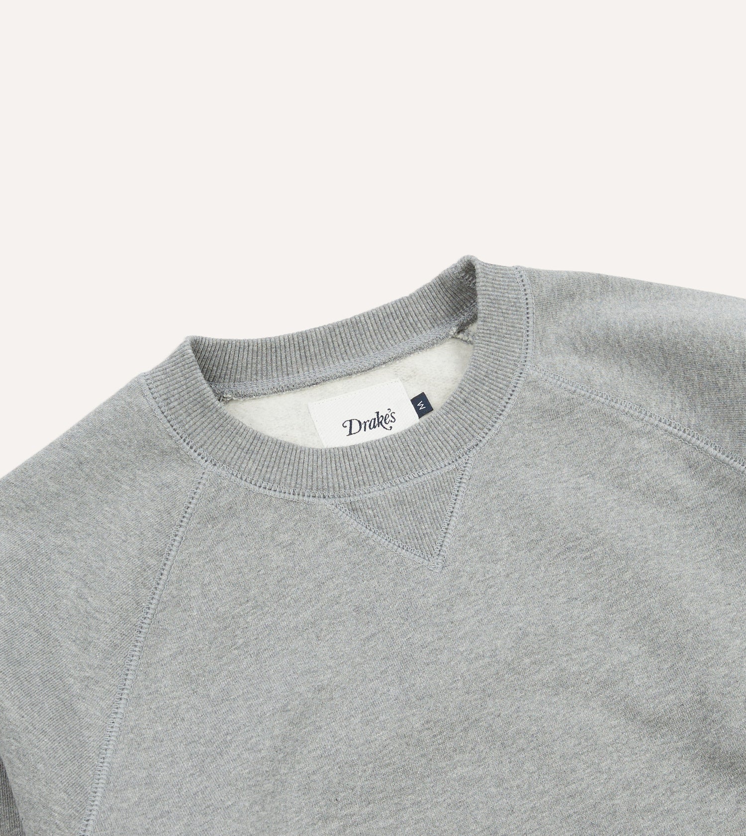 Grey Brushed Cotton Jersey Sweatshirt