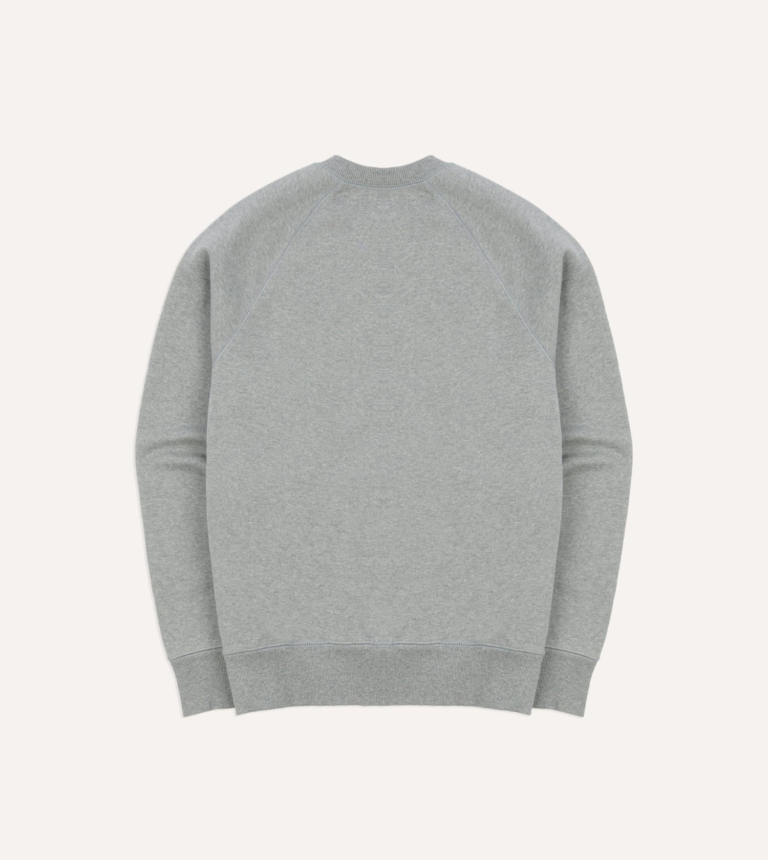 Grey Brushed Cotton Jersey Sweatshirt