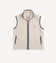 Ecru Boucle Wool Zip Fleece Vest