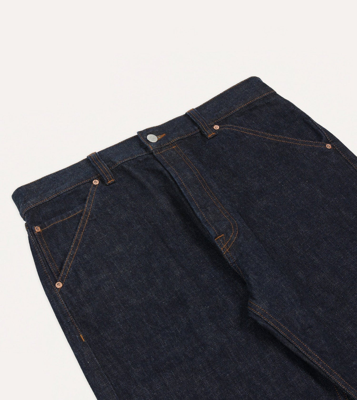 Indigo Rinse 14.2oz Japanese Selvedge Denim Five-Pocket Jeans