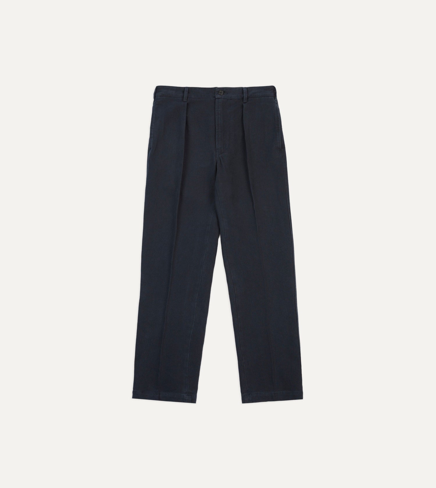 Navy Heavy Cotton Twill Games Trousers