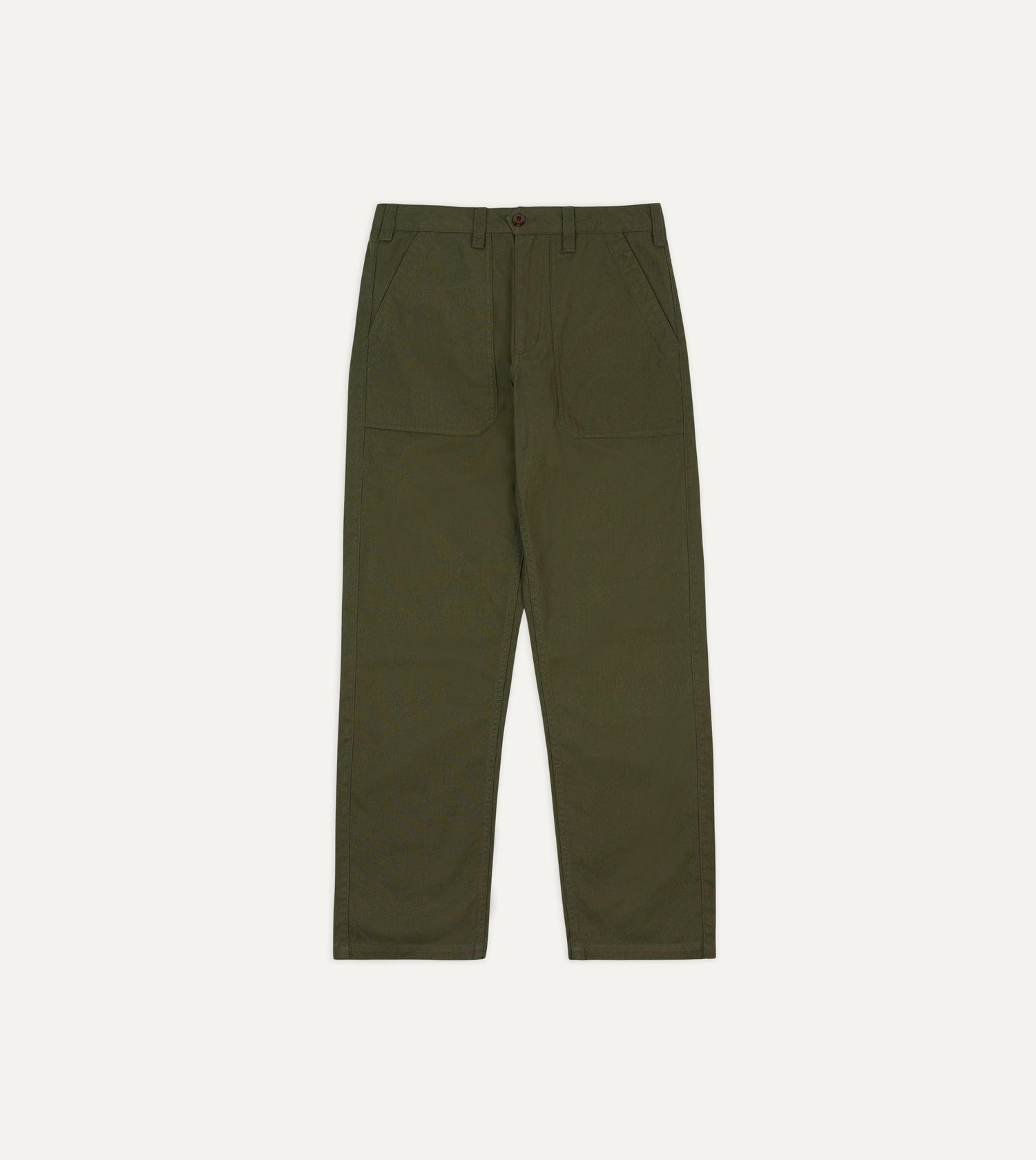 St. JOHN by Drake's Olive Cotton Fatigue Trouser