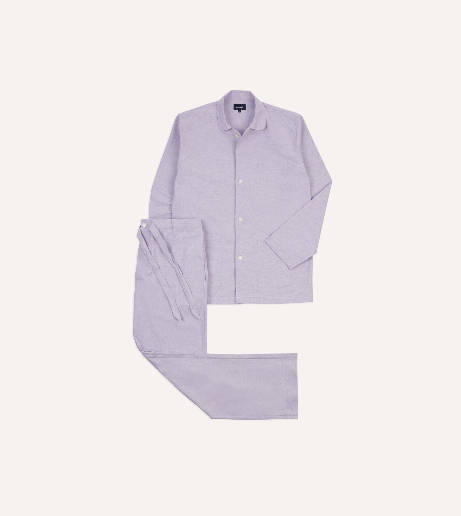 Lilac Oxford Cotton Pyjama Set