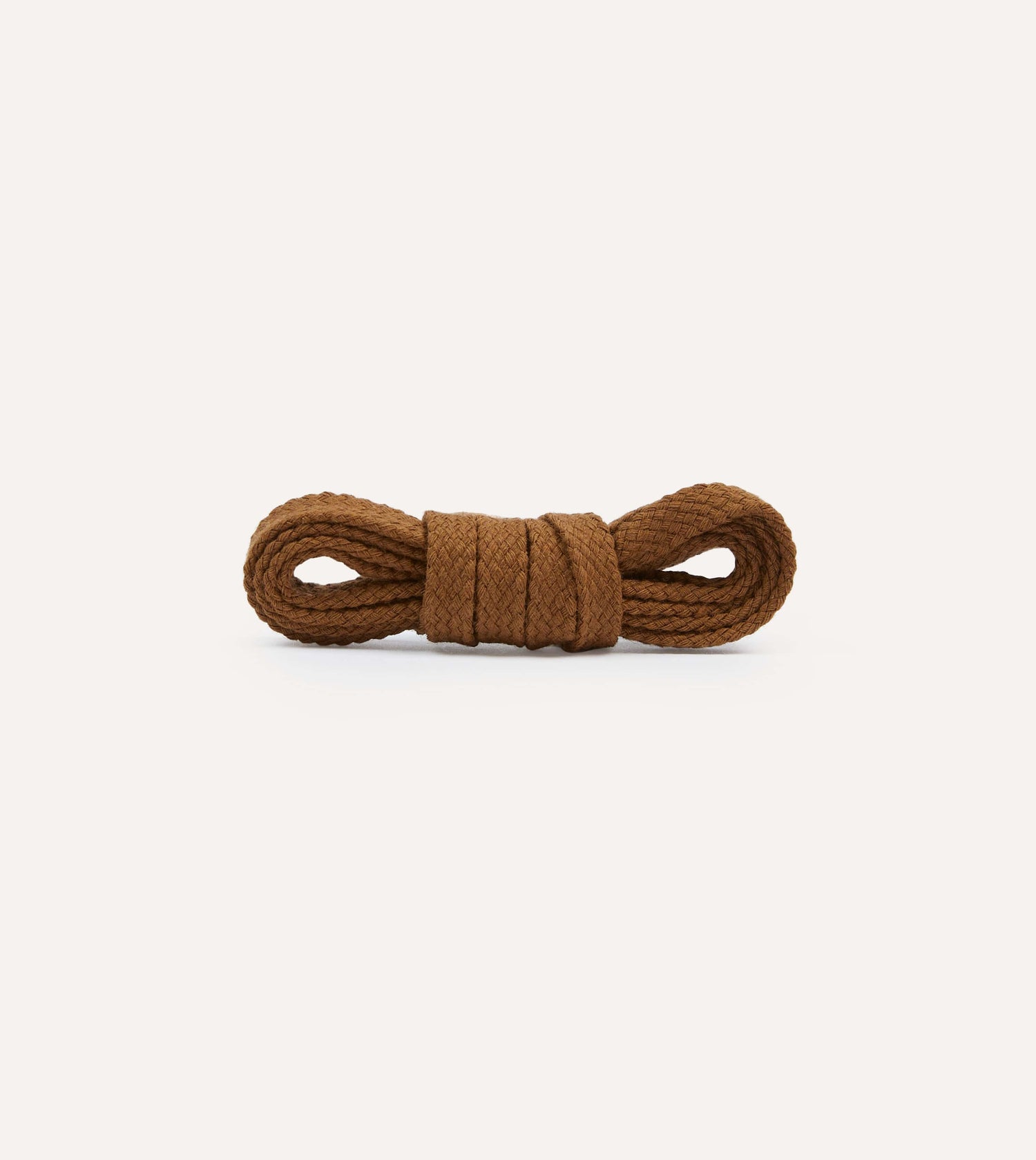 Light Brown Cotton 70cm Shoelaces